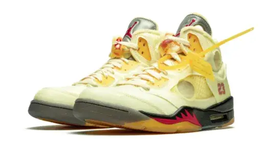 Off-White x Air Jordan 5 Retro SP 'Sail' Reps 434D2259