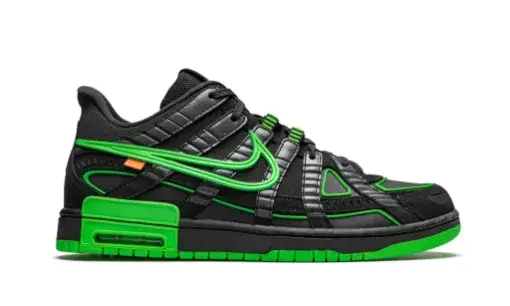 Off-White x Air Rubber Dunk 'Green Strike' Reps 
