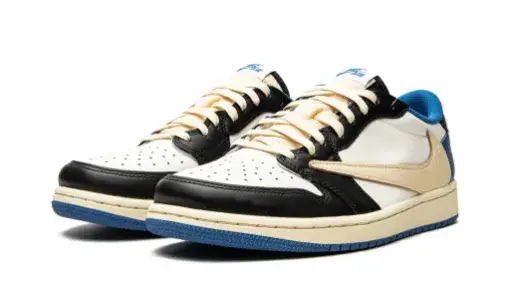 Travis Scott x Fragment x Air Jordan 1 Retro Low 'Military Blue' Reps 4DEA0479